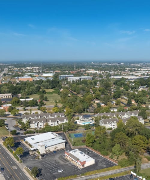 Neighborhood near Bonhomme Village in Olivette, Missouri
