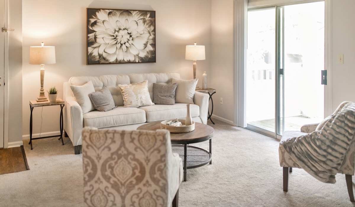 Living room at Bonhomme Village in Olivette, Missouri