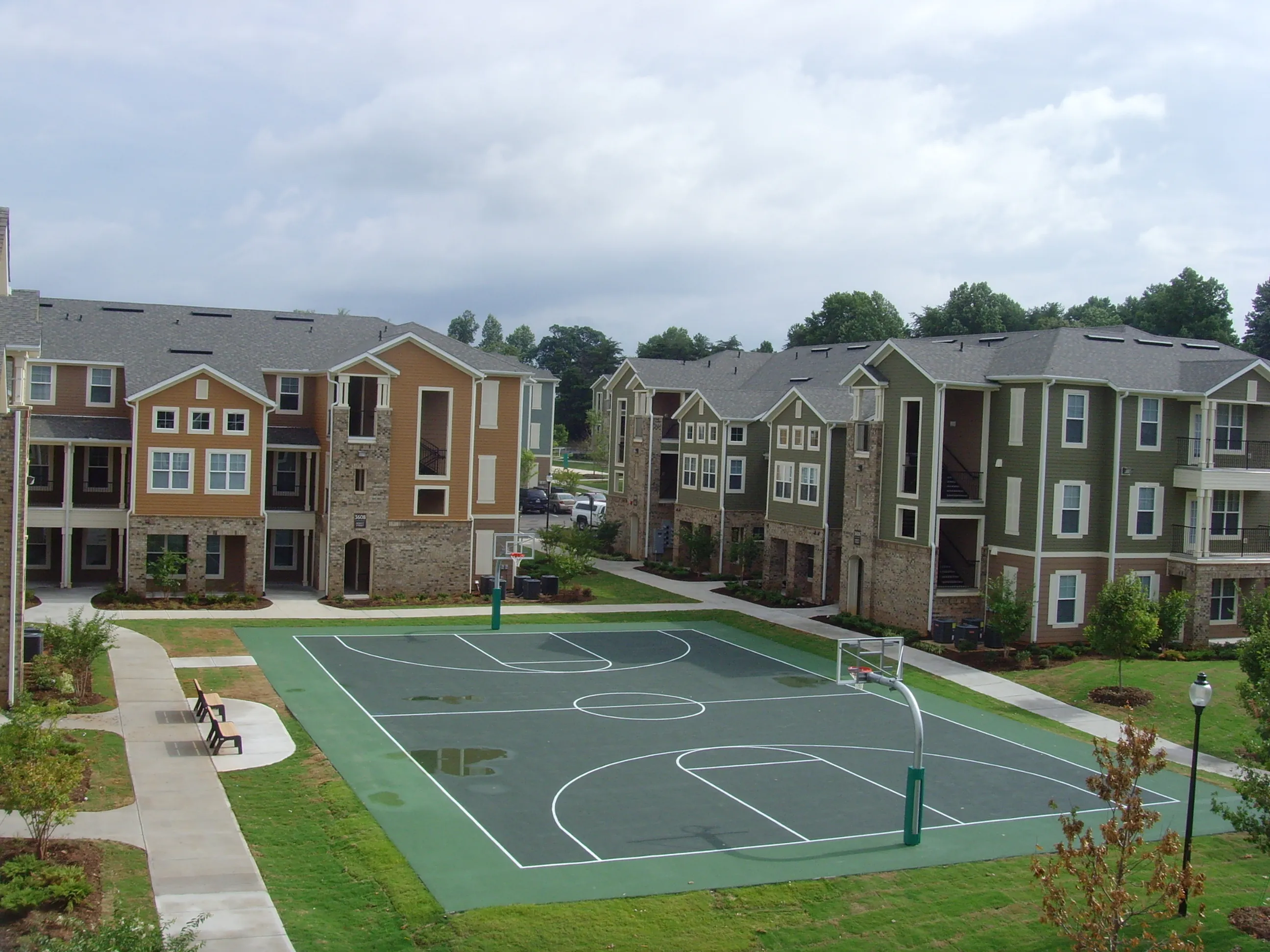 Full-Sized Basketball Court