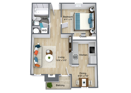 Bellevue West Floorplan