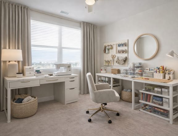 Well-organized Home Office at Momentum at First Creek, Denver, Colorado