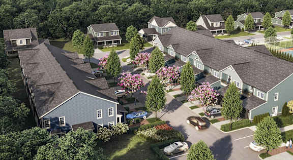 Ariel View of the property at The Arboretum Apartments, New York