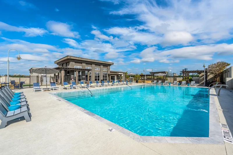 Outdoor pool in the daytime