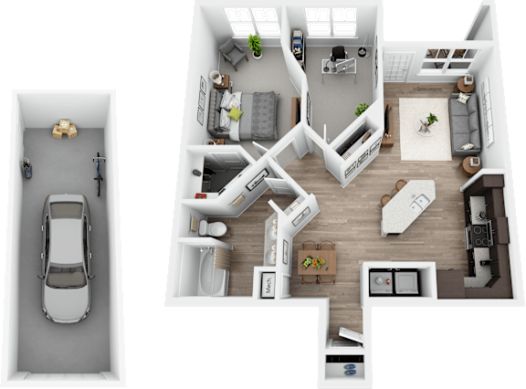 Floor Plan  B1G- The Milner + Garage at Retreat at Greystone, Birmingham, Alabama