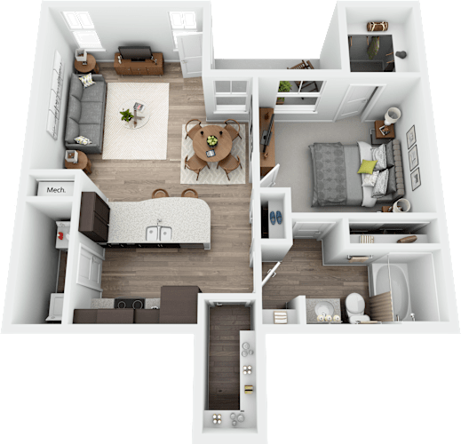 Floor Plan  A2- The Cahaba at Retreat at Greystone, Birmingham, AL