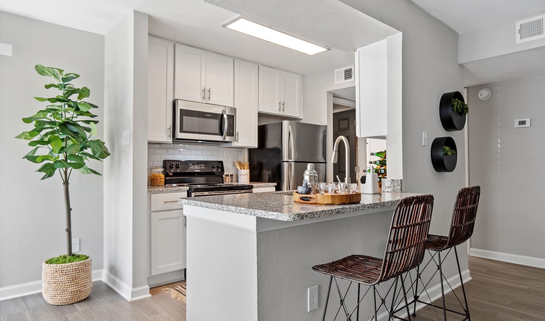 kitchen with modern appliances