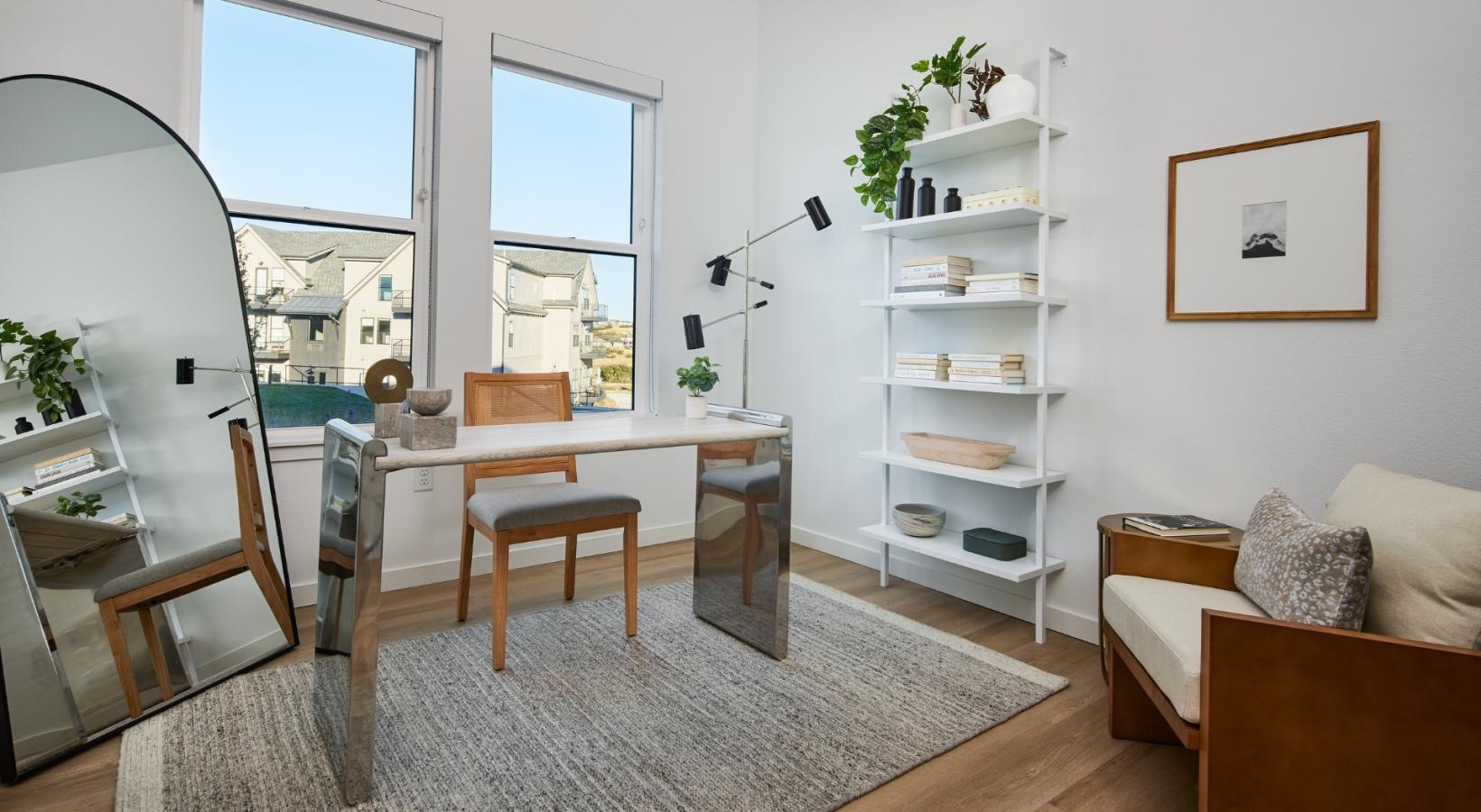 Bedroom converted to office space