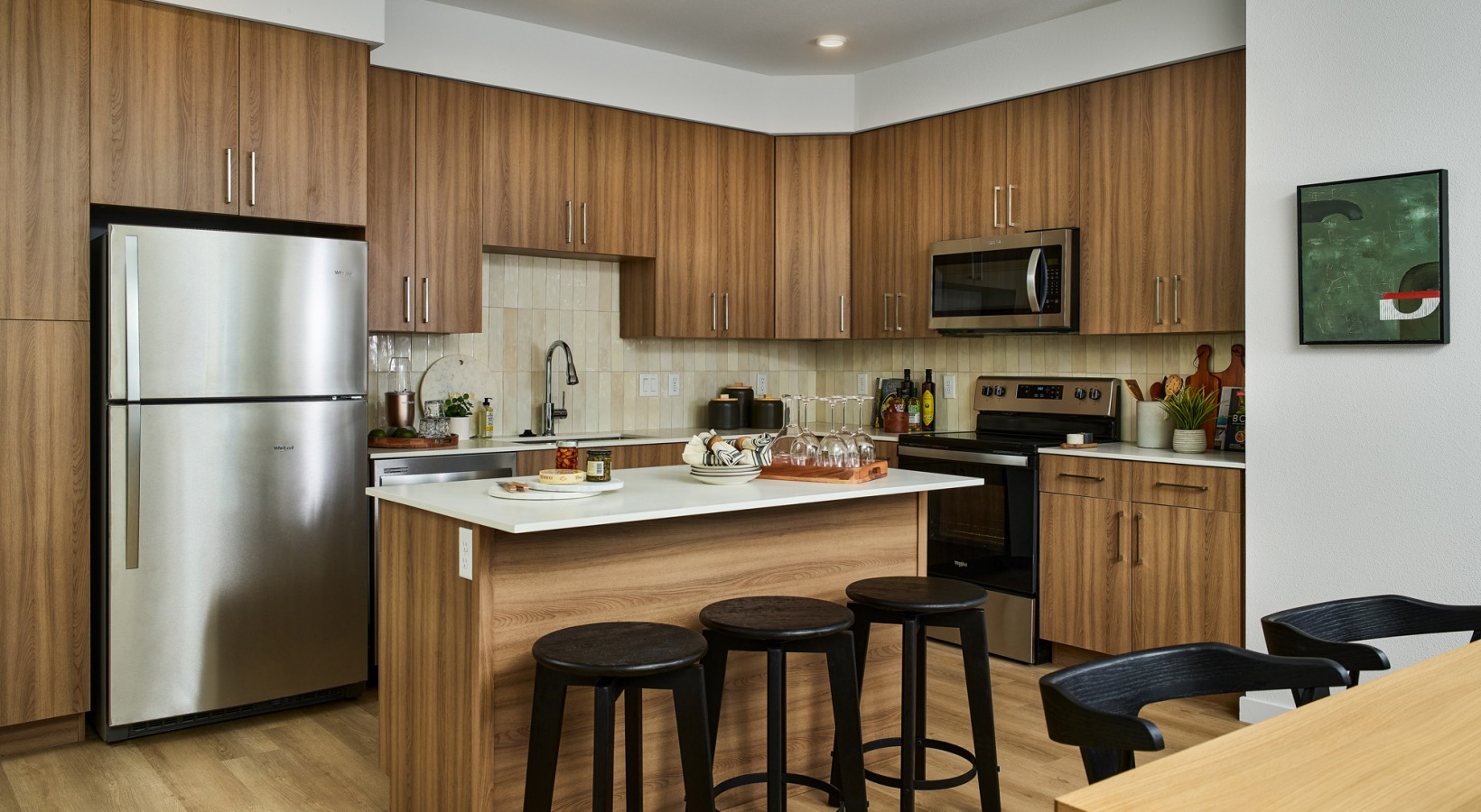 Large Kitchen Island with Bar Seating