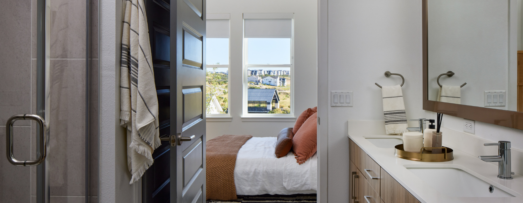 Spacious Bedroom with Large Windows
