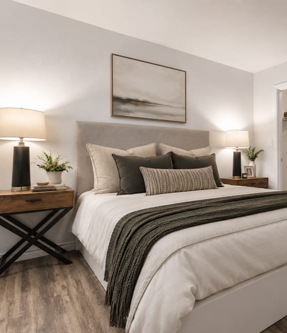 Master Bedroom at Radius at the Domain Apartments, Texas, 78758