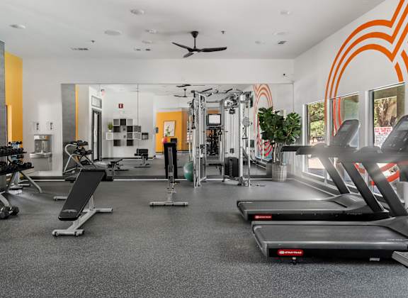 Fitness Area at Radius at the Domain Apartments, Austin, Texas