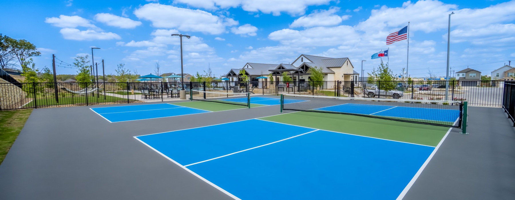 Pickleball courts at Altura Luxury Rental Homes