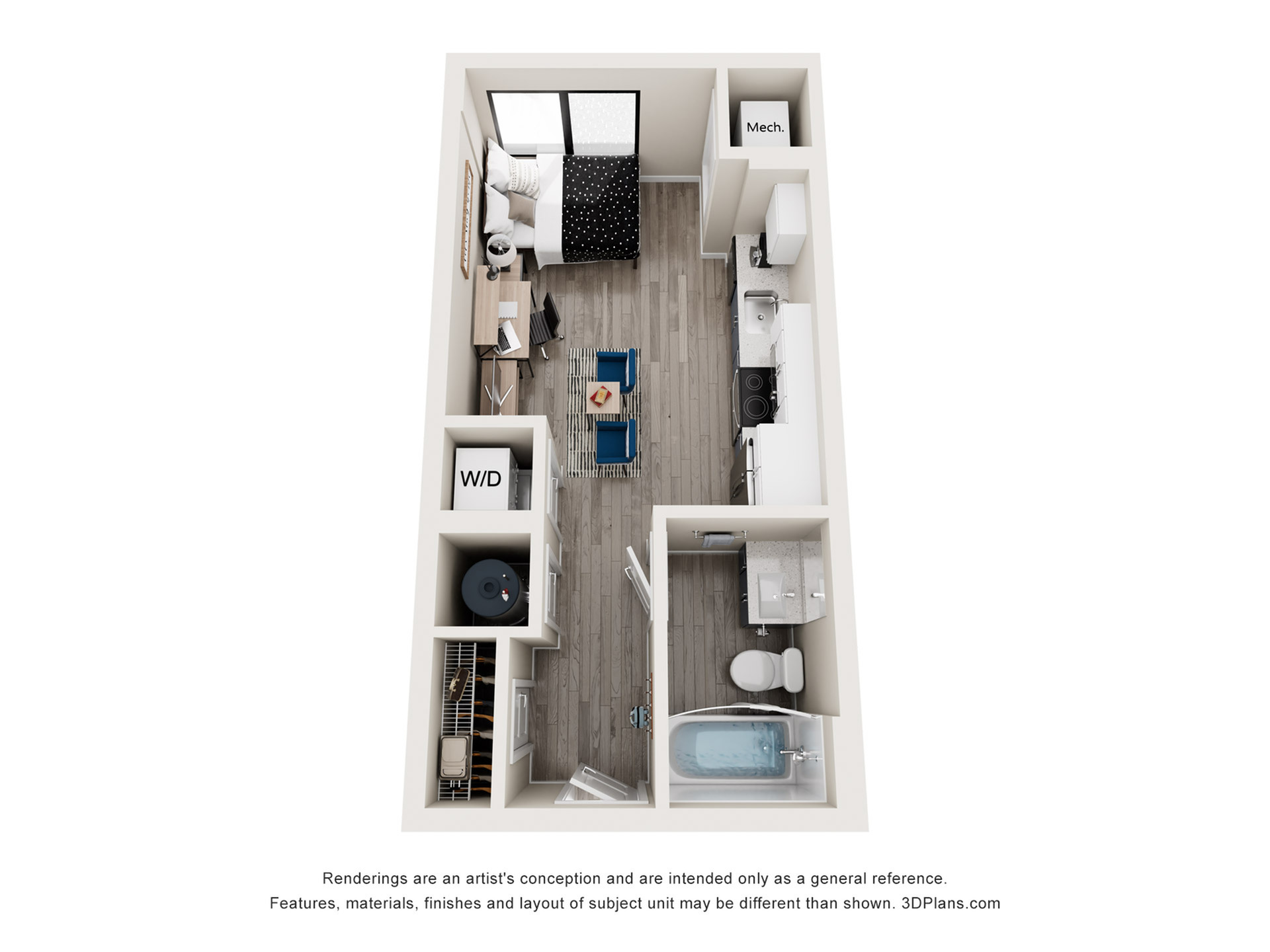 South - Studio Floor plan