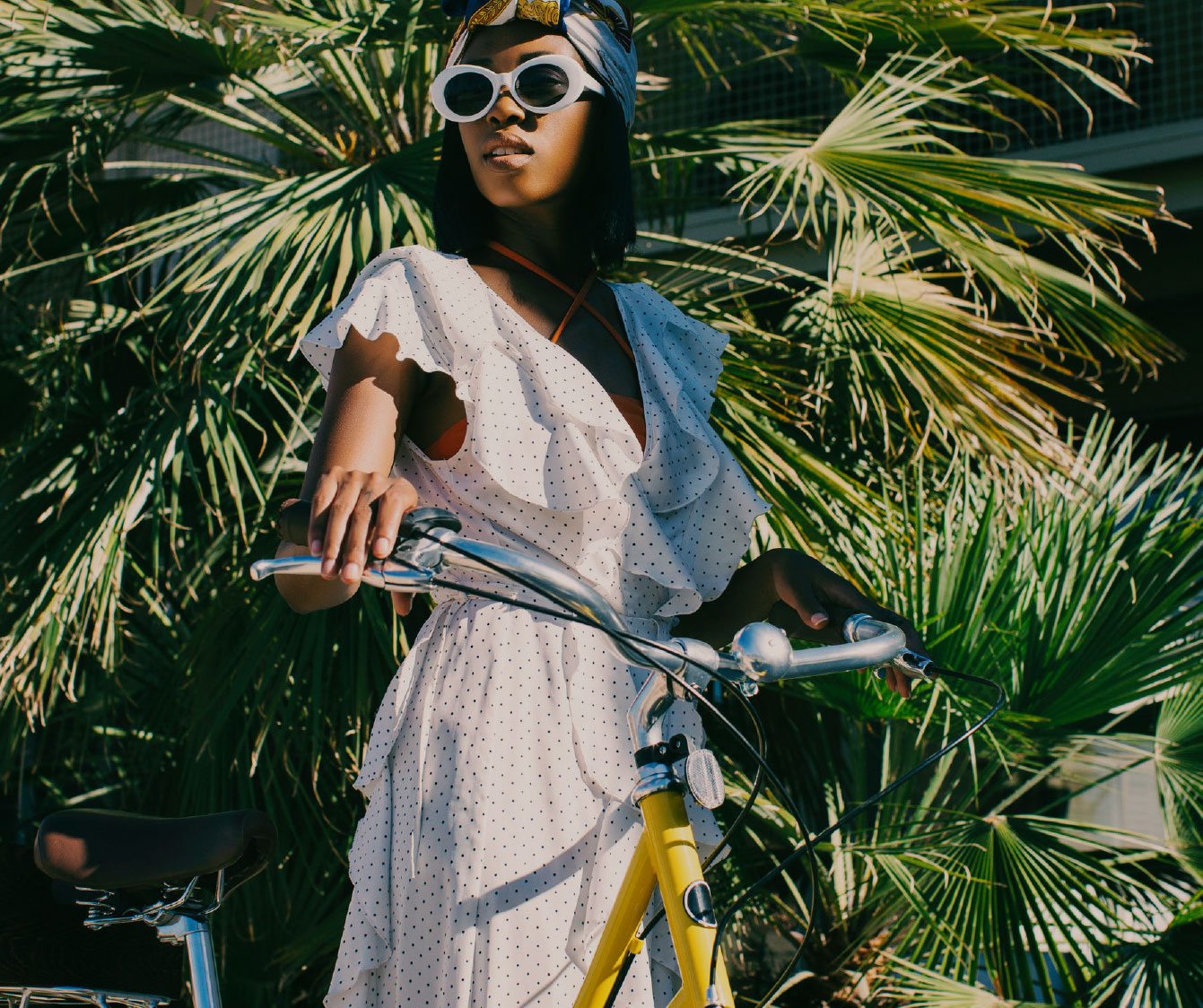 Woman and a cycle