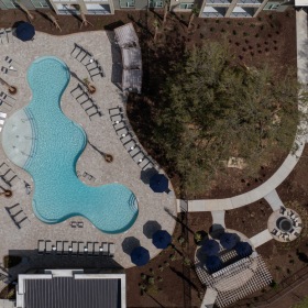 Resort-Style, Saltwater Pool with Sun Shelf and Underwater Benches