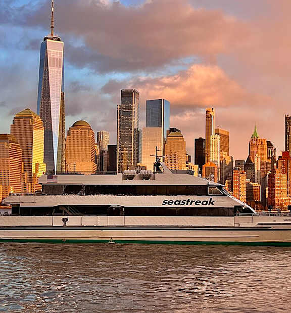 Seastreak Ferry at Atlantic Pointe Apartments, Atlantic Highlands, NJ