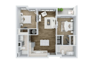 a1 floor plan  1 bedroom with 1 bath