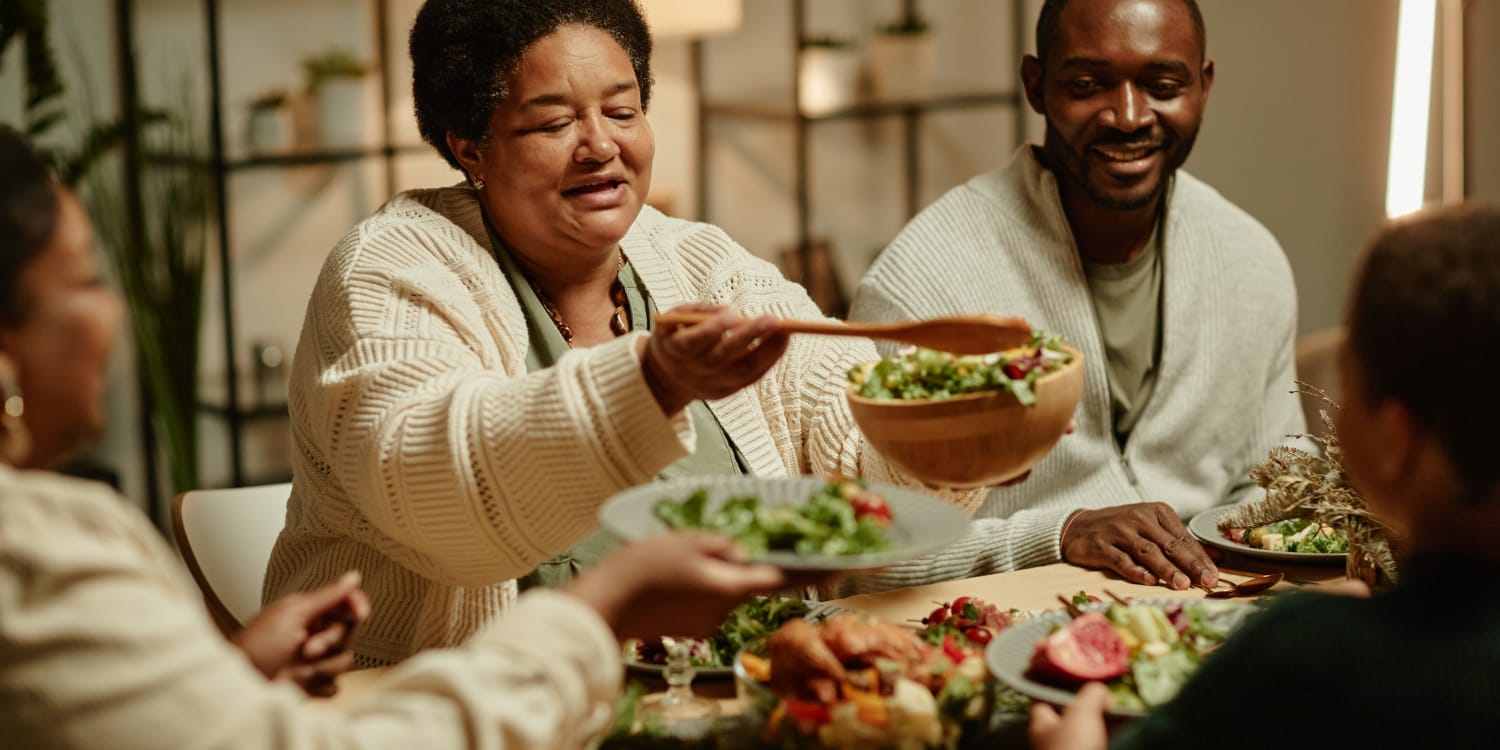 Residents gardening at home at Gilfield Park in Charlotte, North Carolina