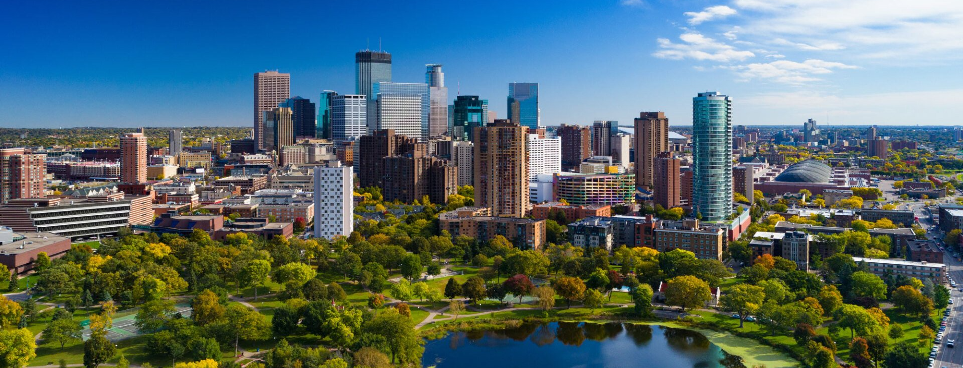 Downtown skyline view