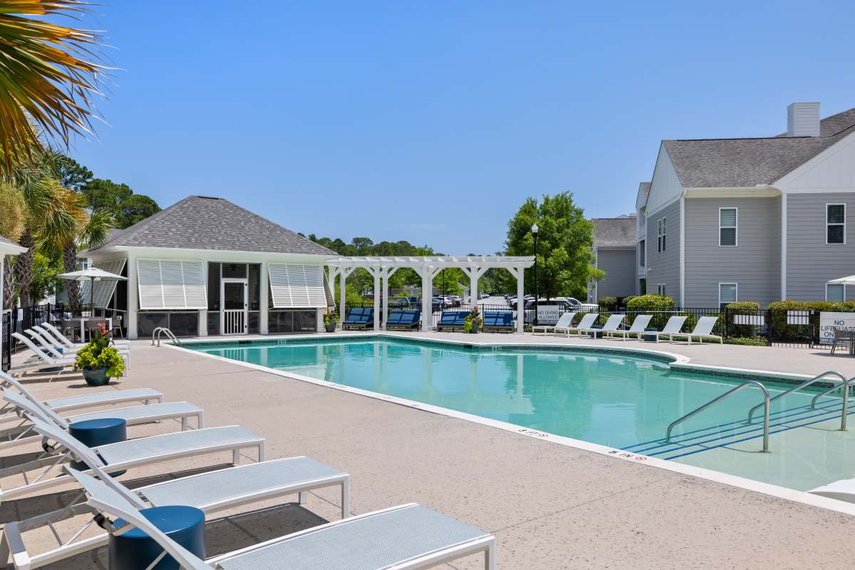 Saltwater pool at The Apartments at Shade Tree in Johns Island, South Carolina