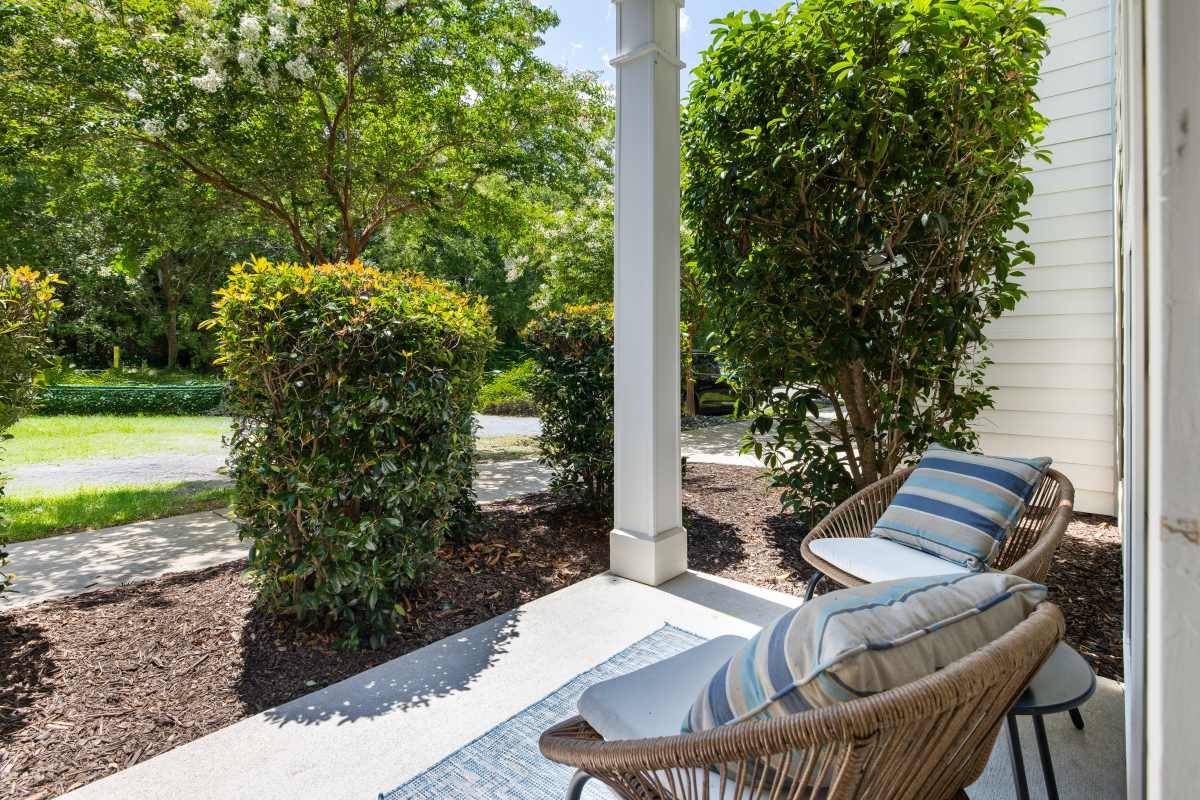 Private patio at The Apartments at Shade Tree in Johns Island, South Carolina