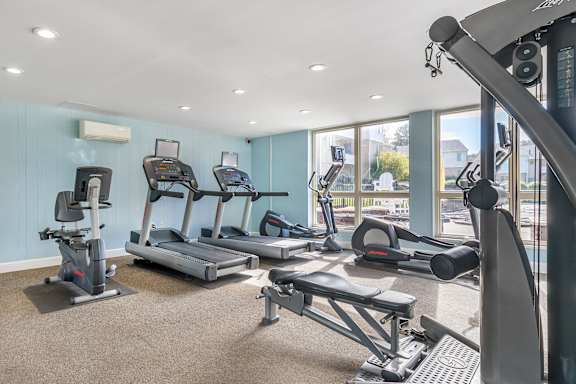 Fitness Center With Modern Equipment at The Apartments at Saddle Brooke, Maryland