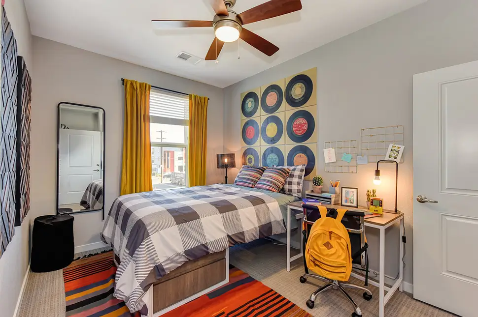 furnished bedroom