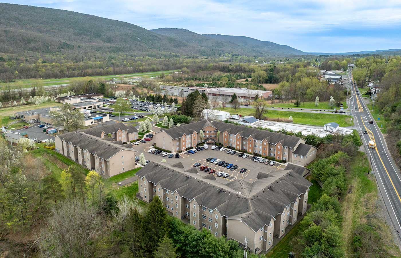 Ellenville NY Senior Housing Aerial View