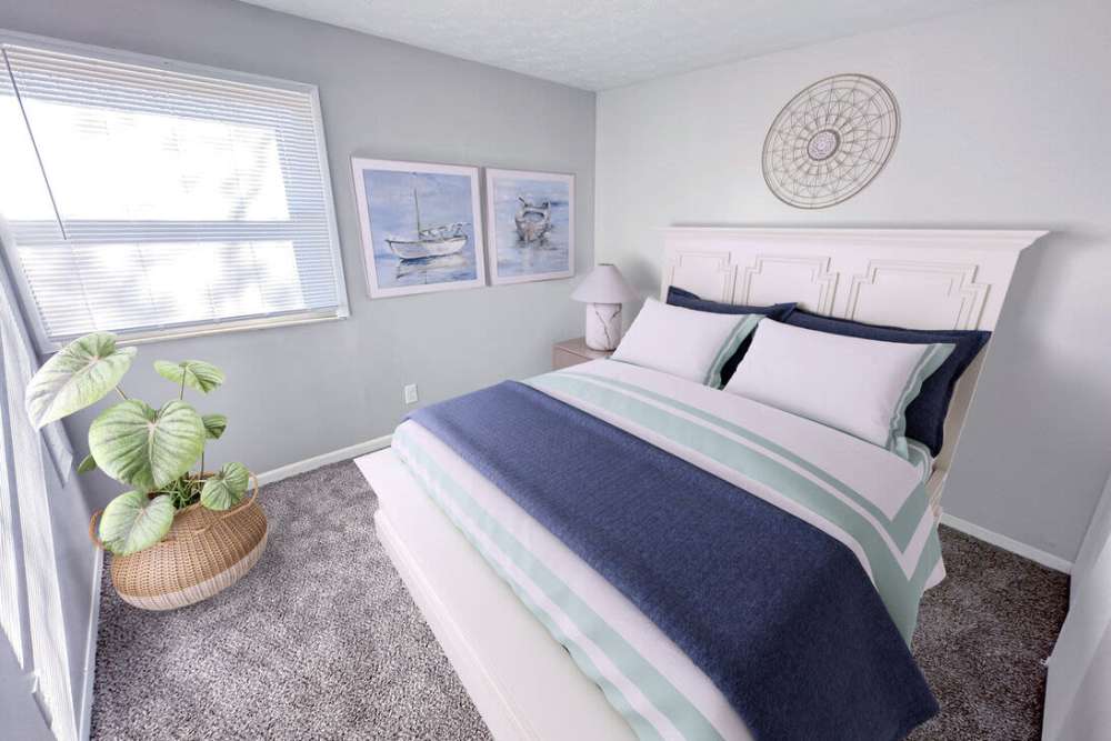 Bedroom area of Heather Glen Townhomes in Columbus, Ohio