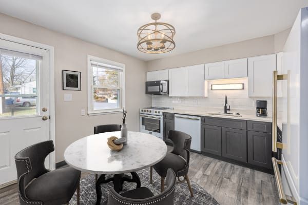 photo of newly remodeled interior kitchen