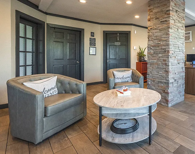 stylish leasing office