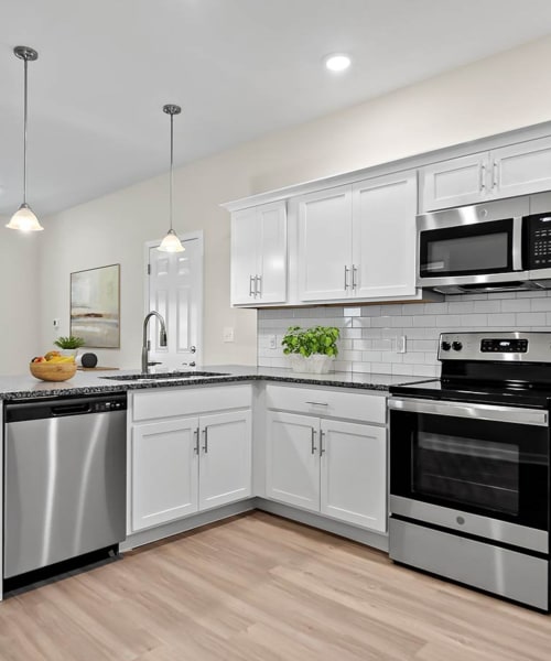 Modern dining chairs at Dupont Meadows in Fort Wayne, Indiana