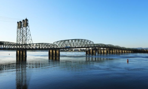 a bridge over water