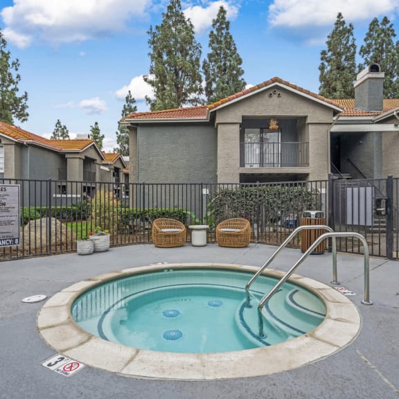 soothing hot tub at Citrine Hills, Ontario, California