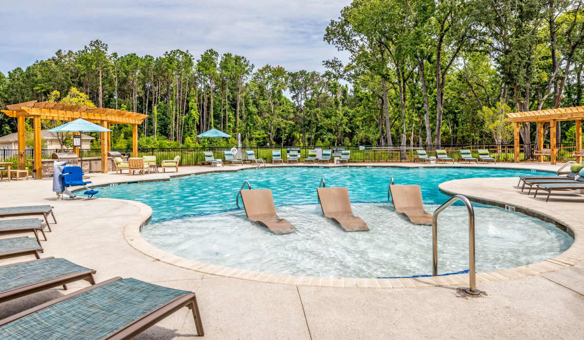 Lounge poolside at The Heyward in Charleston, South Carolina