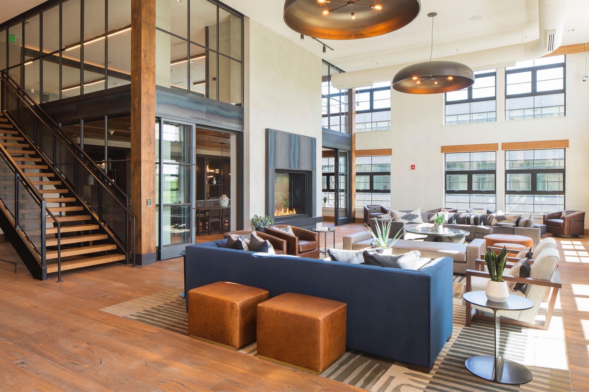 Community lounge with ample seatings