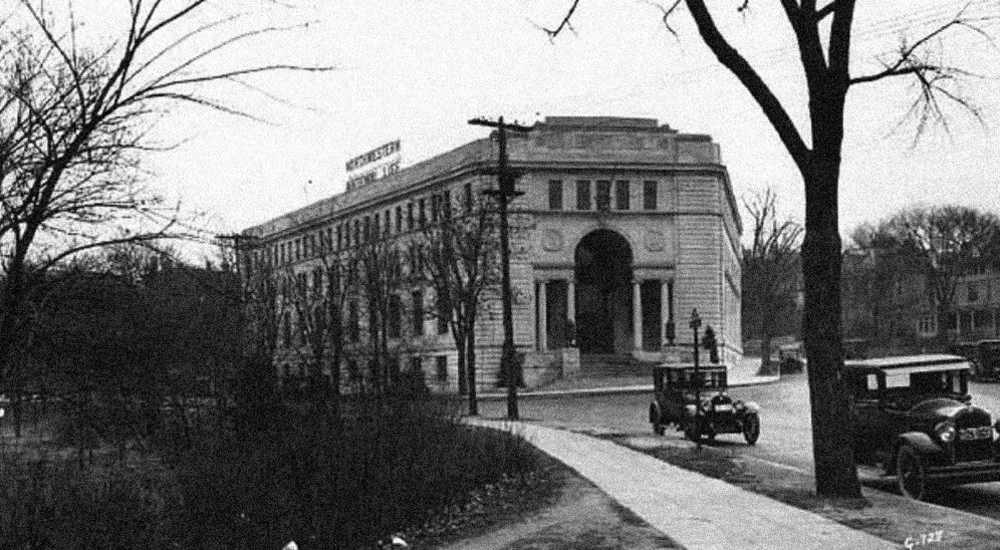 Exterior of the building in the past at 430 Oak Grove in Minneapolis, Minnesota
