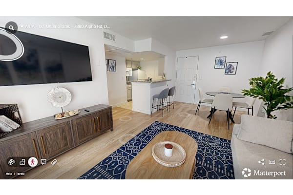 Equipped Living Room at AVIA Apartments On Alpha, Dallas, 75240