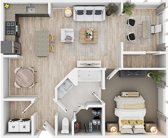 Millennium Apartments' Floor Plans