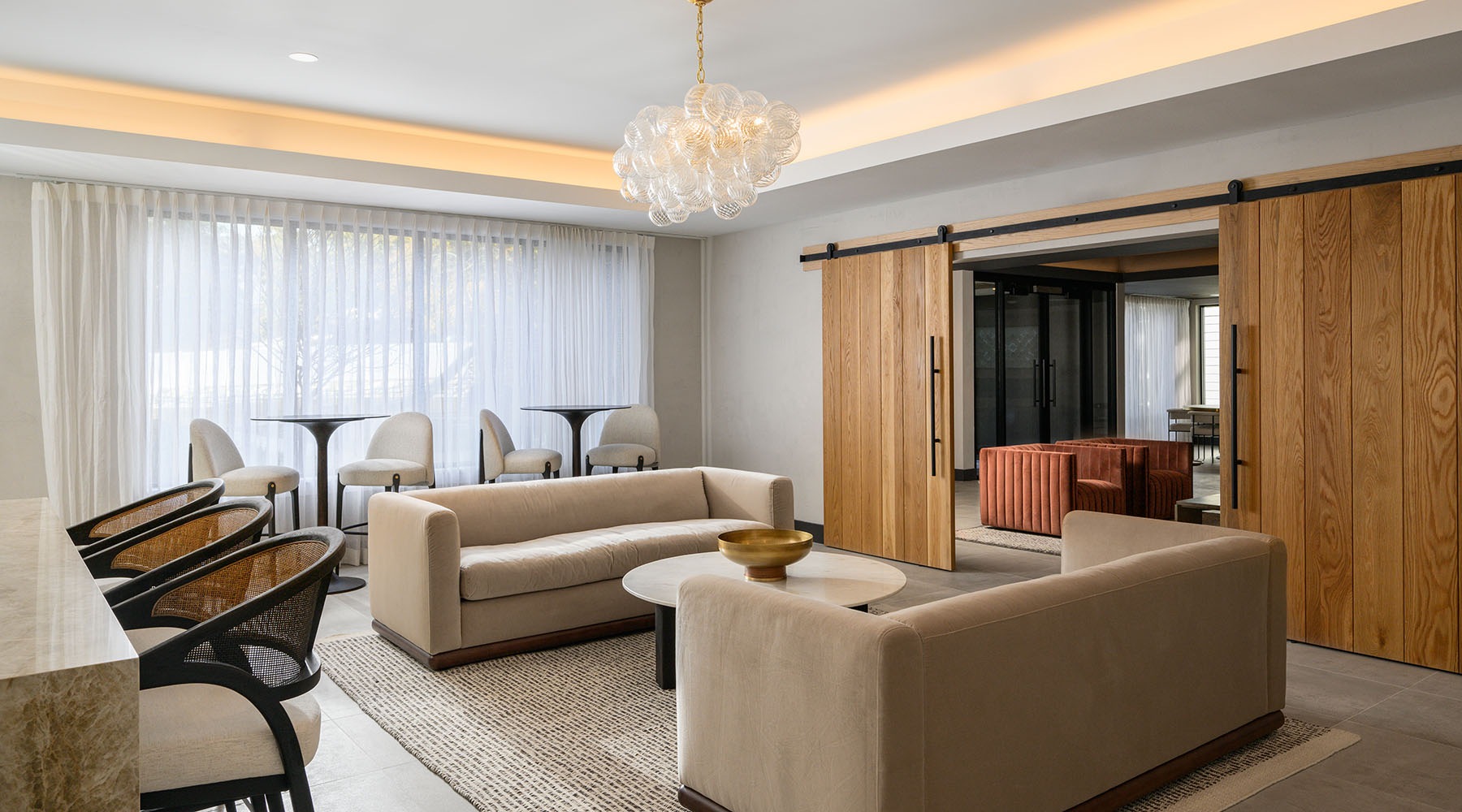 Parallax Image Showing The Hive Room at Sanctuary Winchester North Apartments