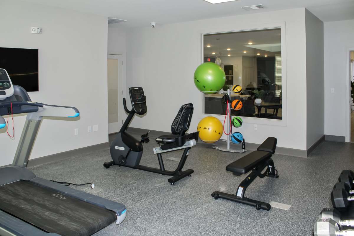 Fitness center at Jefferson's Landing in Louisville, Kentucky