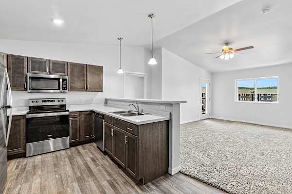 Elegant Kitchen at Red Rock Apartments, Rapid City, 57702