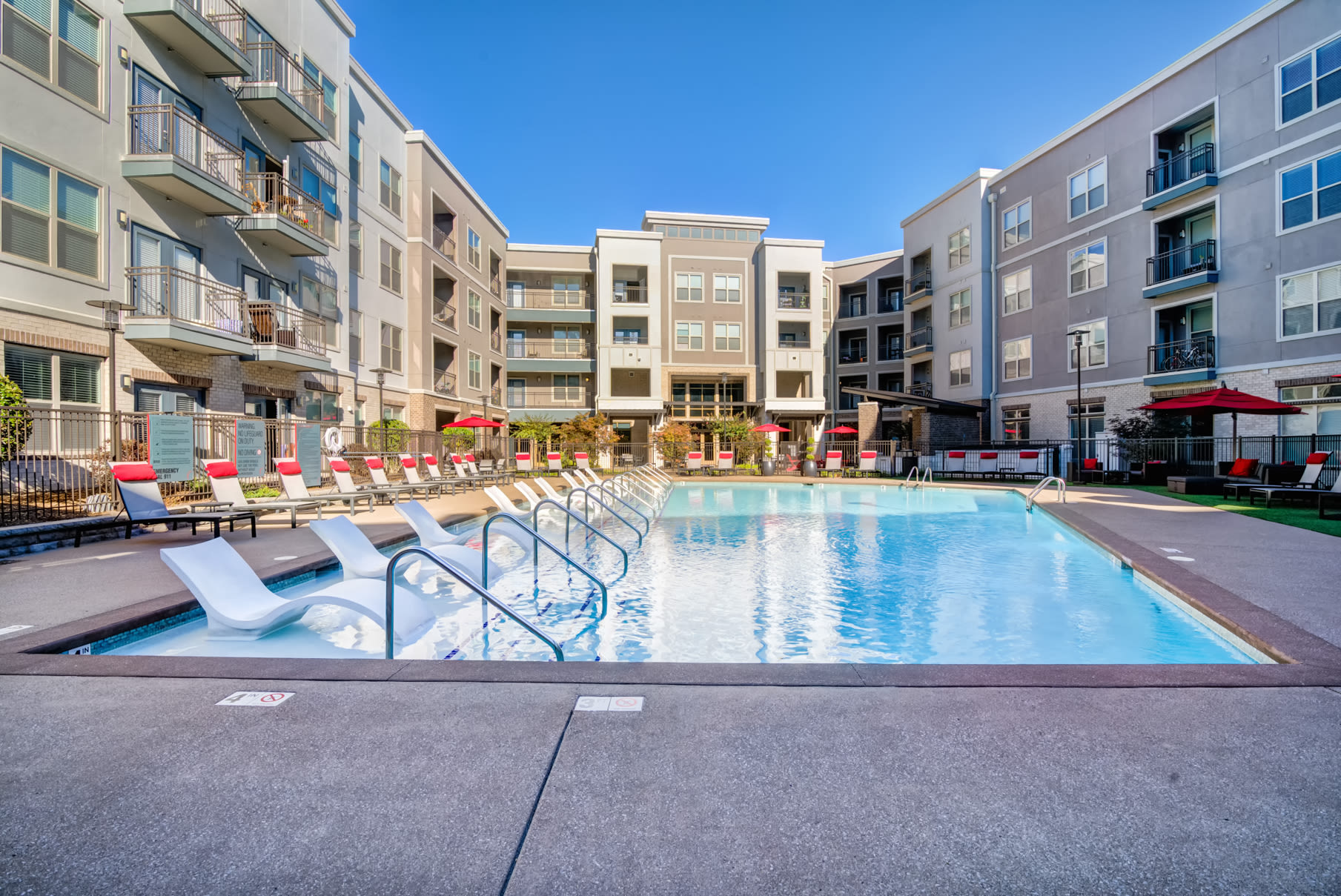 Resort-style swimming pool at The Carillon in Nashville, Tennessee