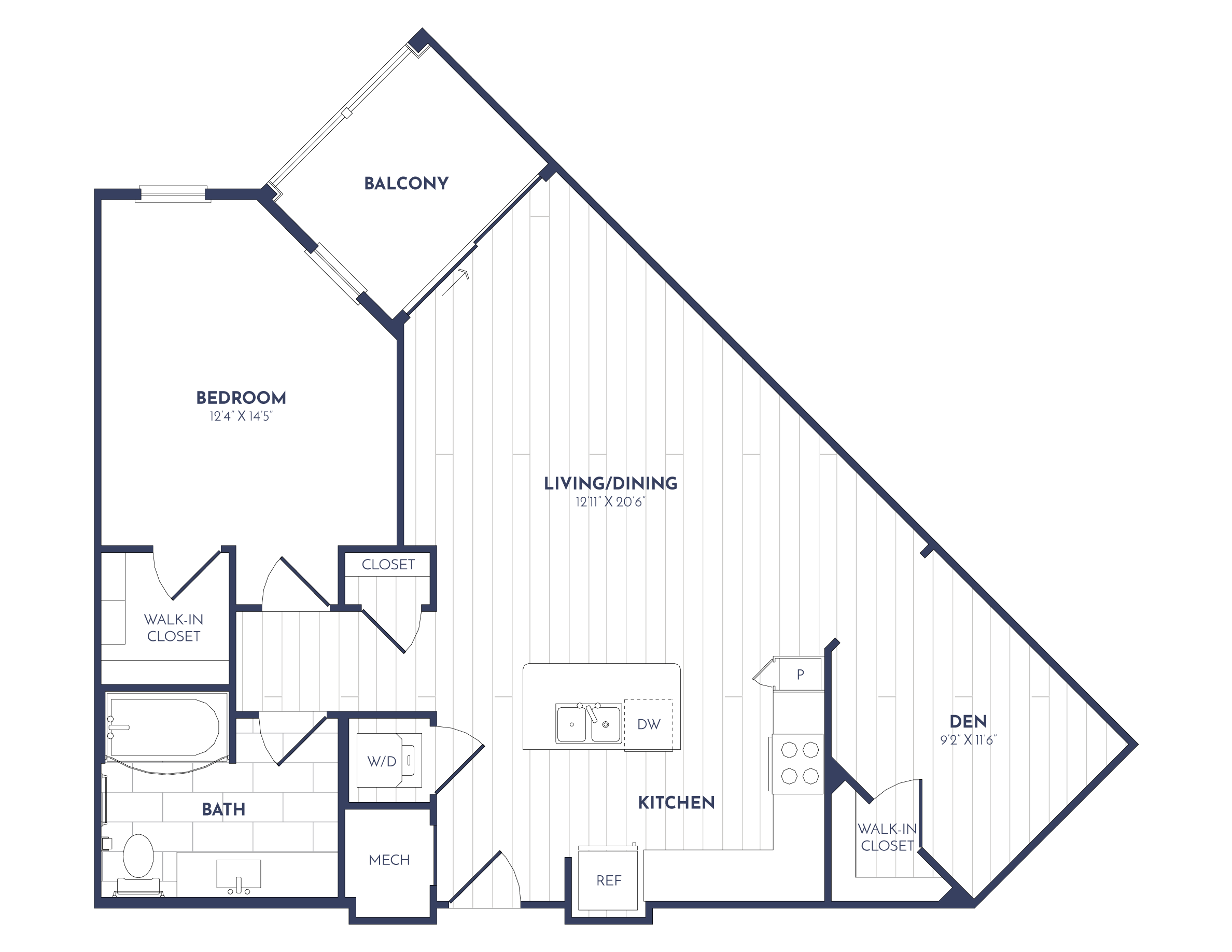 Apartment 340 floorplan