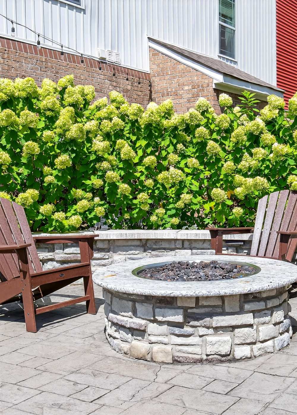 Outdoor firepit at Palomar Stables in Lexington, Kentucky