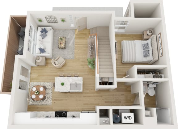 4 Bedroom 3 Bath Floor Plan at Alante Homes at Lake Hazel, Idaho, 83709