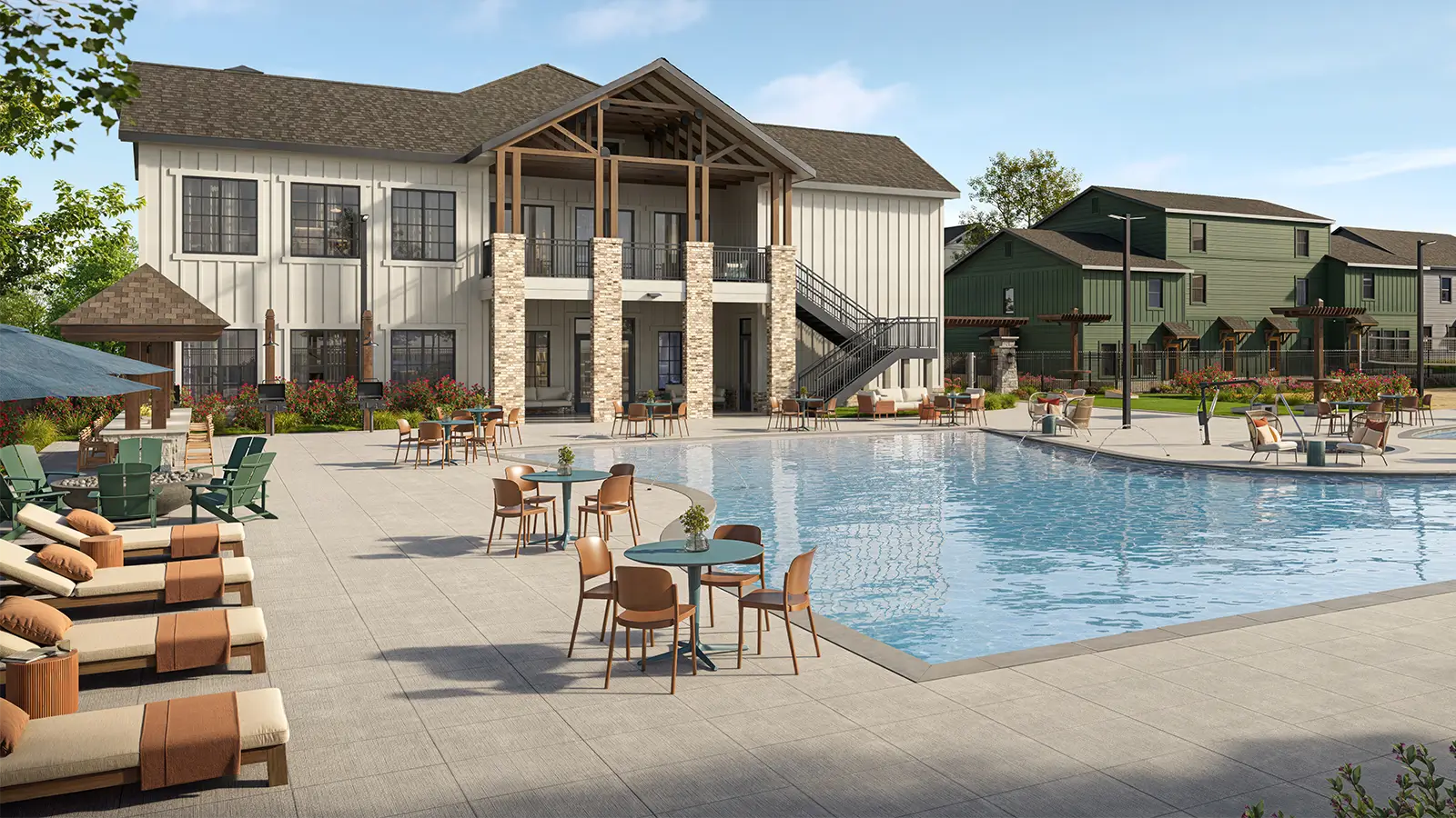 Luxury resort style pool