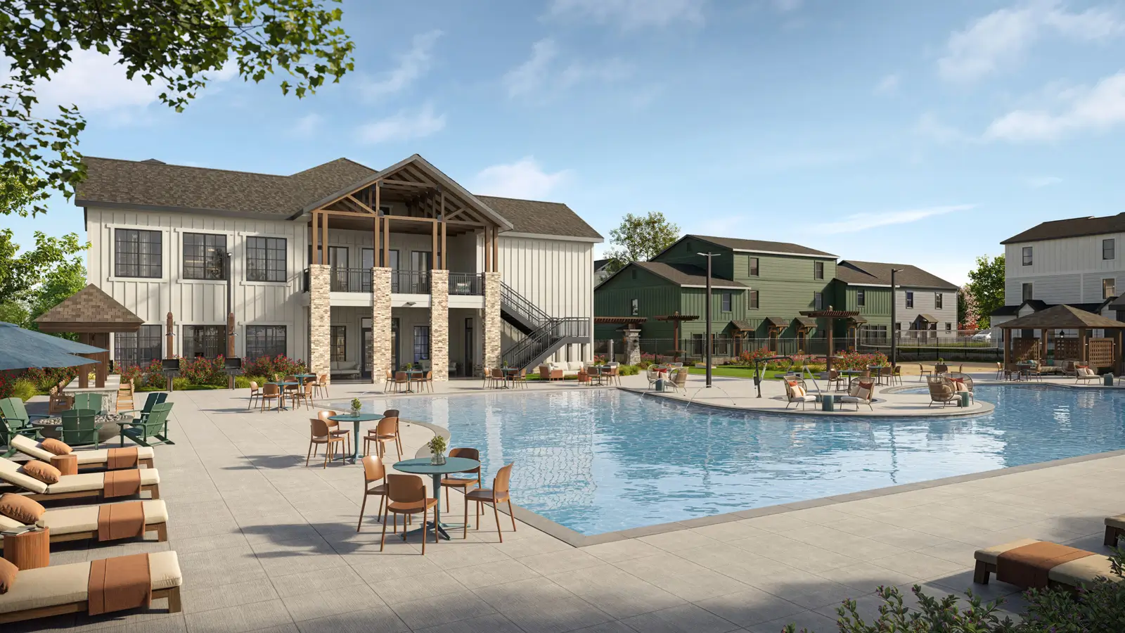 Luxury resort style pool