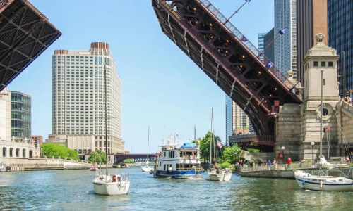 a bridge over a body of water