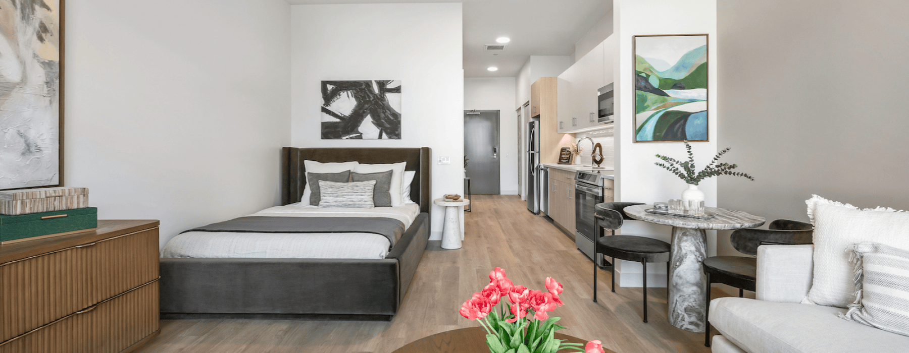Open studio living that blends comfort, style, and functionality